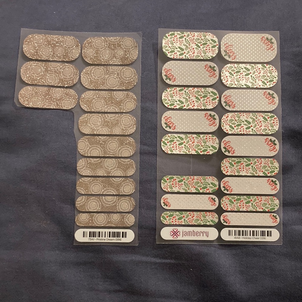 Jamberry Nail Wraps - 2 partial sheets